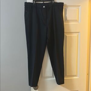 Moda Black Dress Pants with Tapered Leg